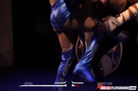 Развратная порно пародия на Mortal Kombat с Aria Alexander